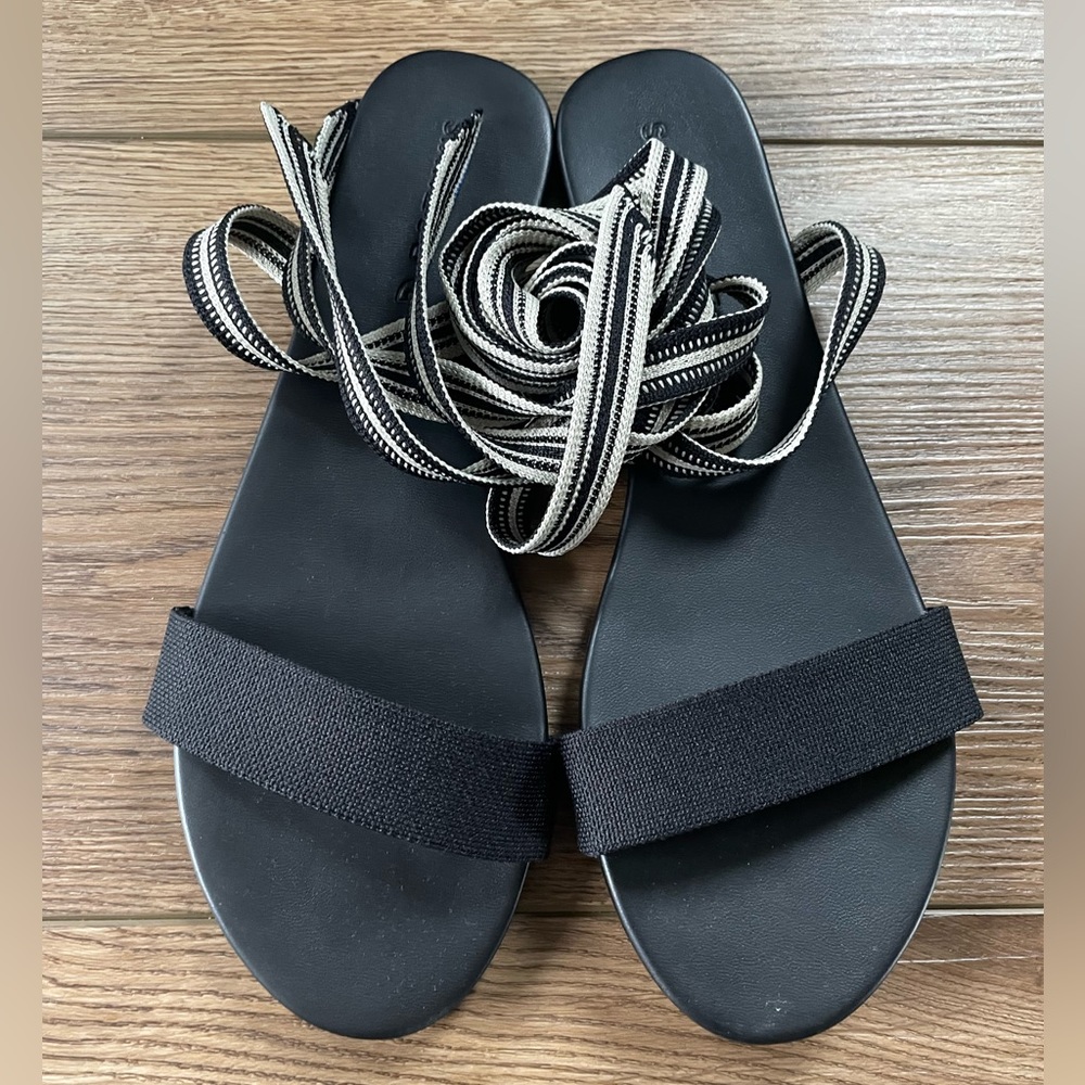 Rothy’s Wrap Sandals - Black, Size 10.5
